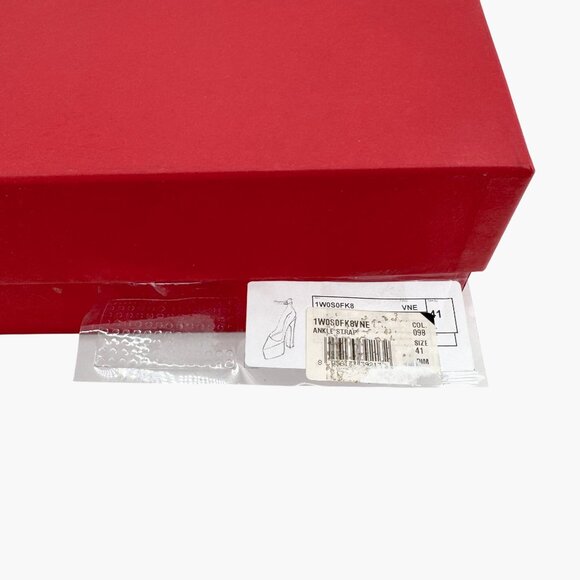 Valentino Garavani Tan-Go Platform Pumps EU 41 US 11 White Pointed High Heel - Picture 13 of 13